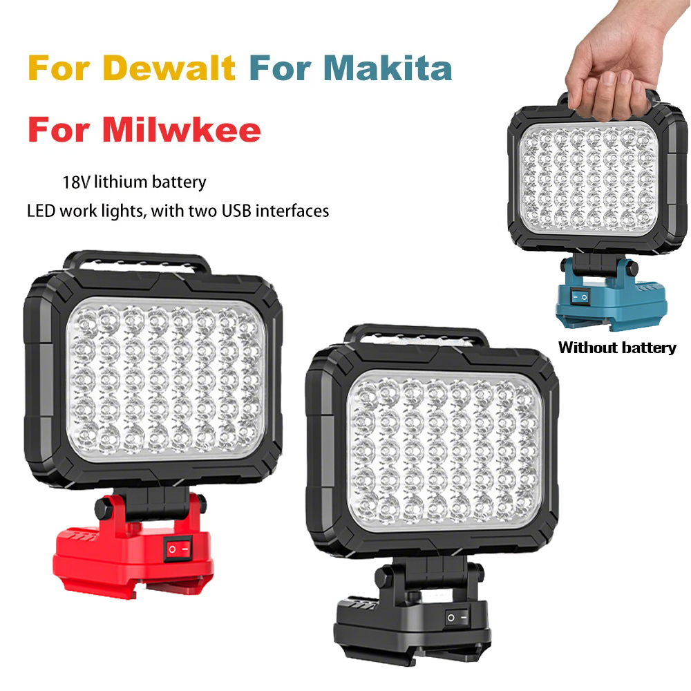 Outdoor Camping Jobs - For Dewalt\Makita\ Milwaukee 18V Battery Portable