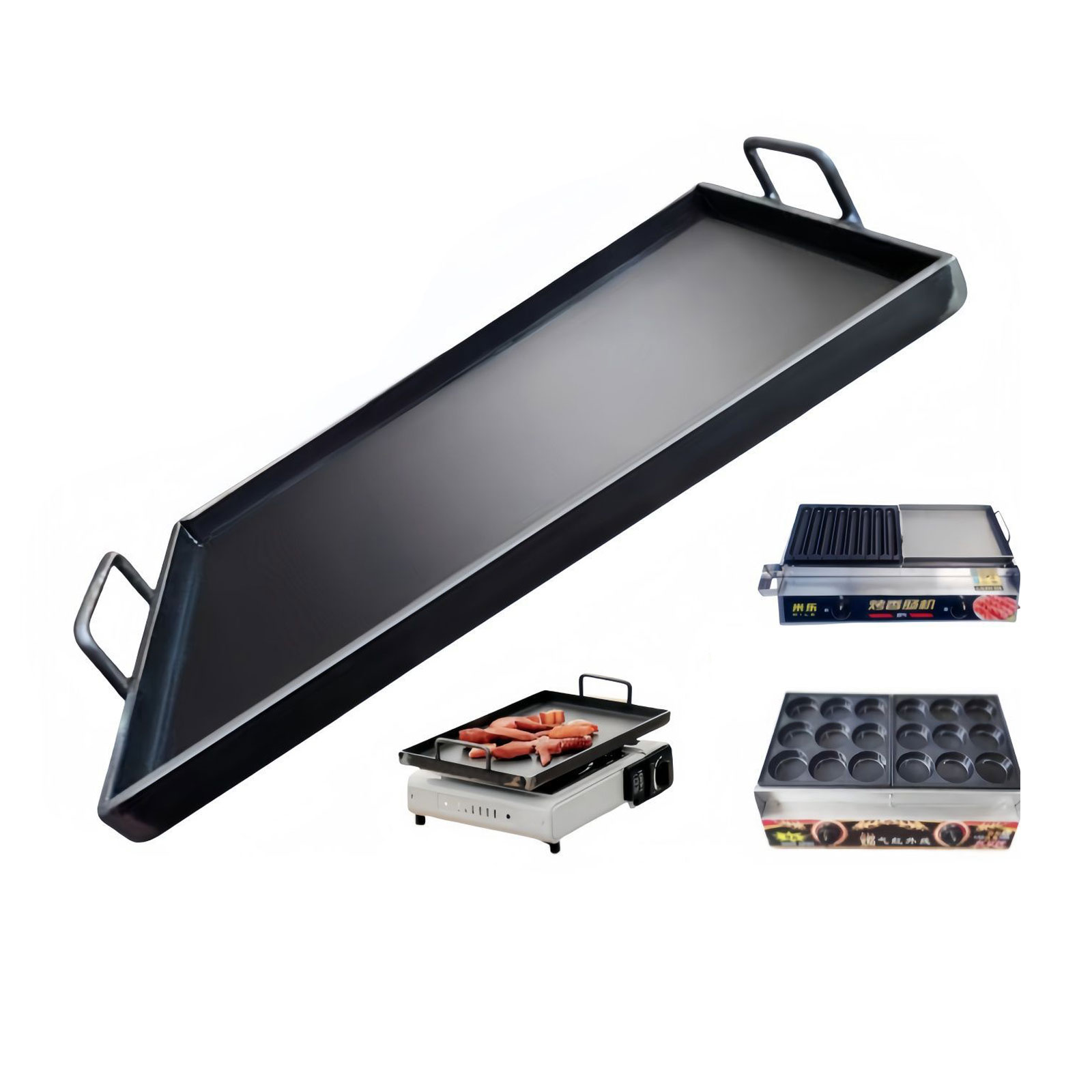 Outdoor Camping Griddle - Portable Camping Griddle Plate Nonstick Cast