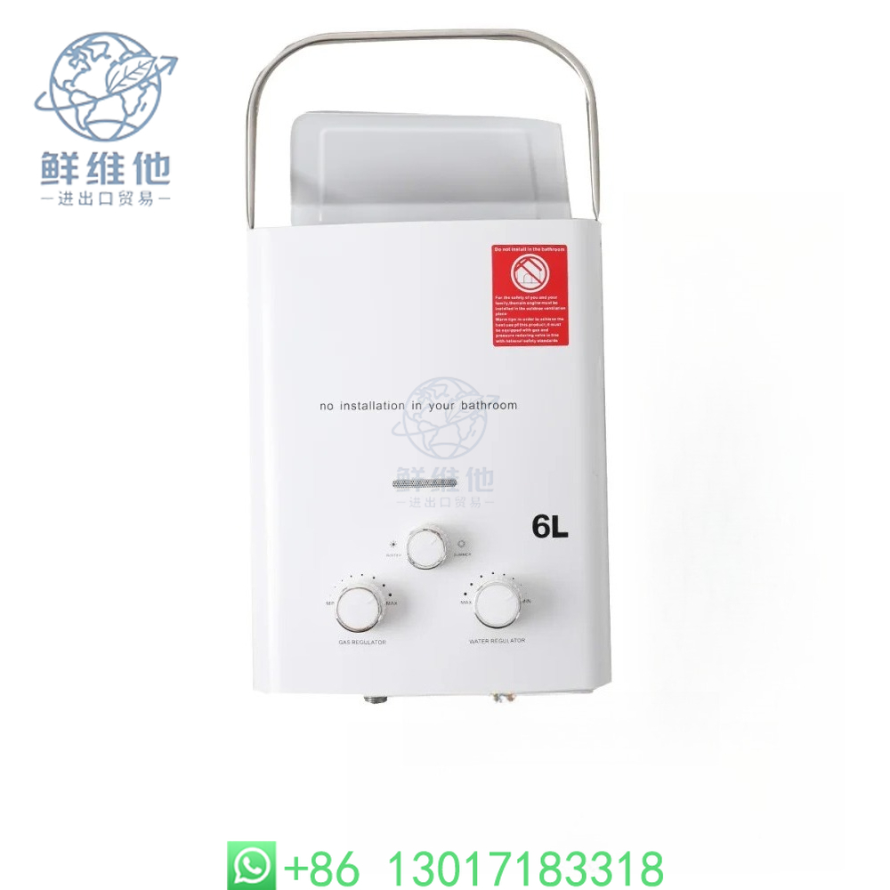 Outdoor Camping Hot Water Shower - 6L 12KW Stainless Steel Instant Hot