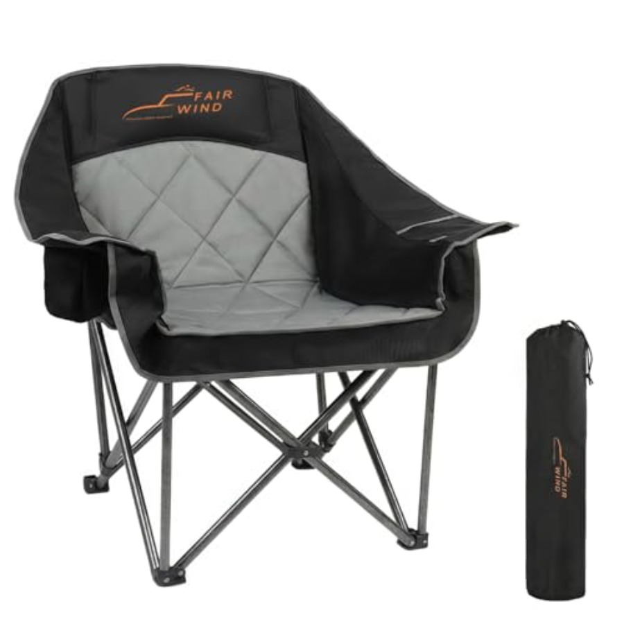 Camping Quad - Oversized Padded Camping Chair Heavy Duty