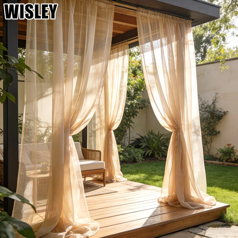 Outdoor Camping Wedding Venues - 1 Panel Outdoor Curtains with Rod