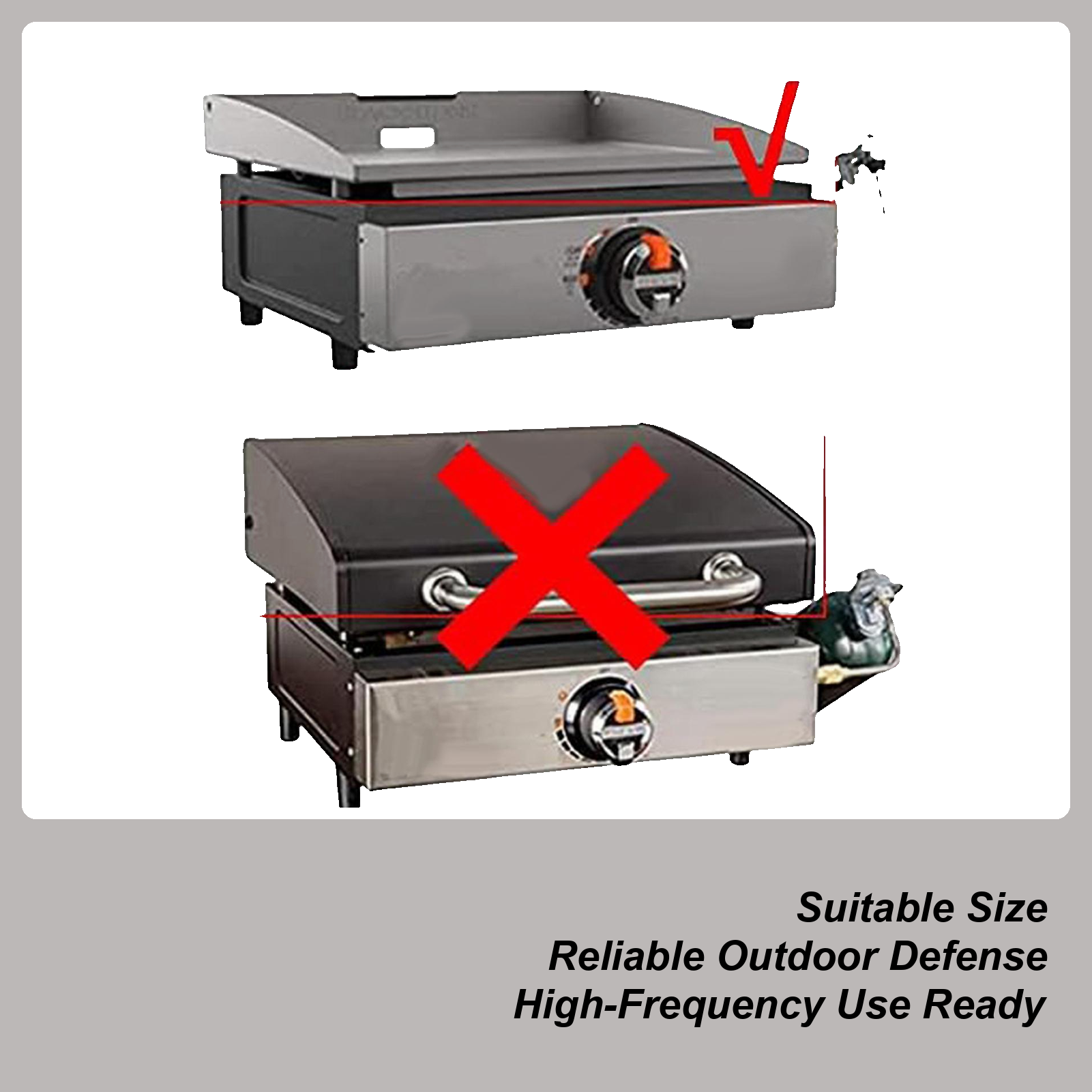 Outdoor Camping Griddle - Grilling Cover Heavy Duty Waterproof Table