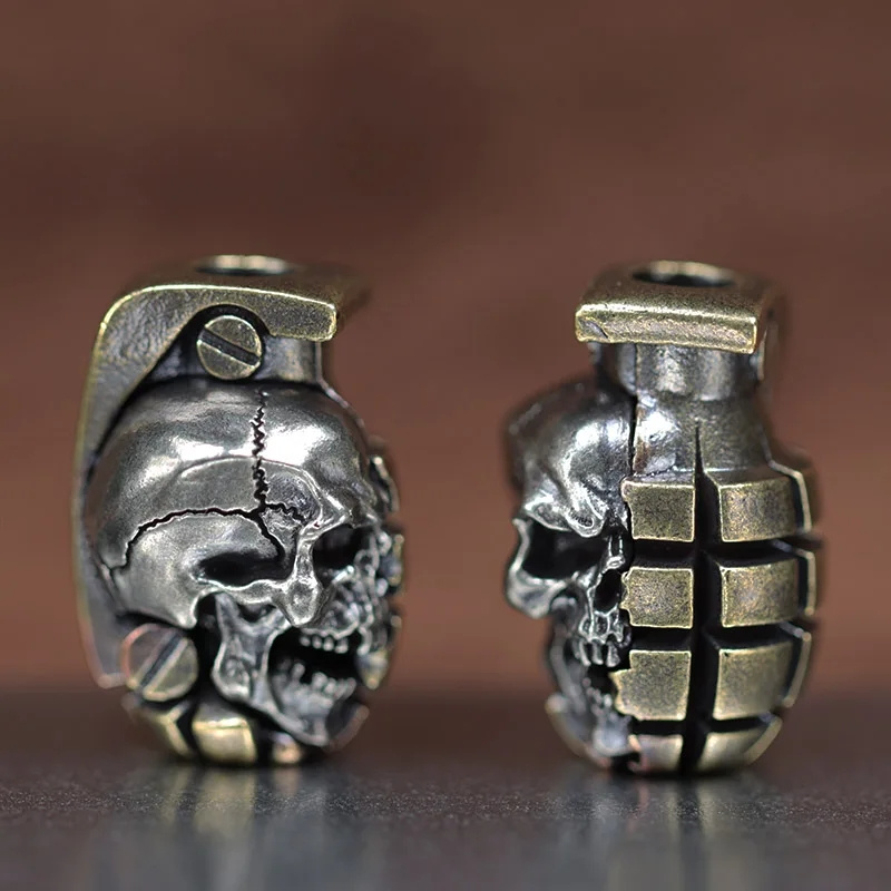 Dual Color Skull Grenade Brass - مراجعة Paracord Bracelet وسعره
