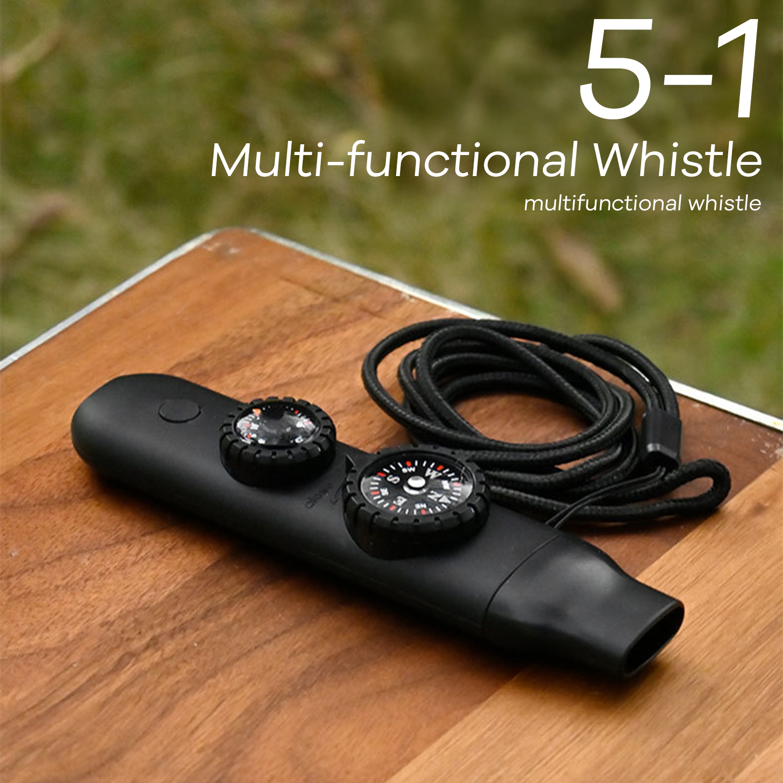 7-in-1 Survival Whistle with L - مراجعة Outdoor Camping Show وسعره