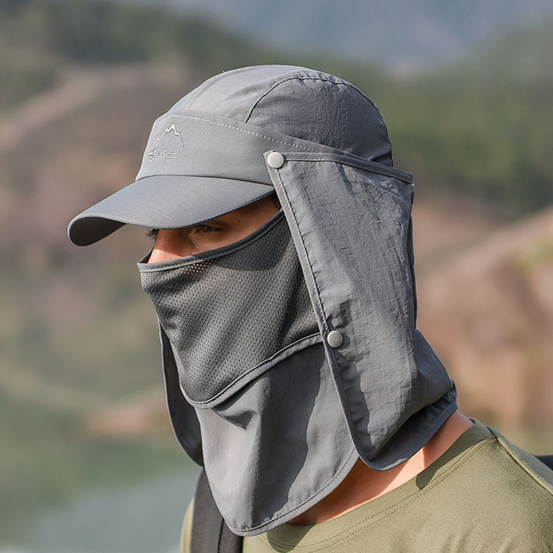 Multifunction Foldable Quick D - مراجعة Camping Outdoor Quick Drying Sun Neck Protection Cap Hat وسعره