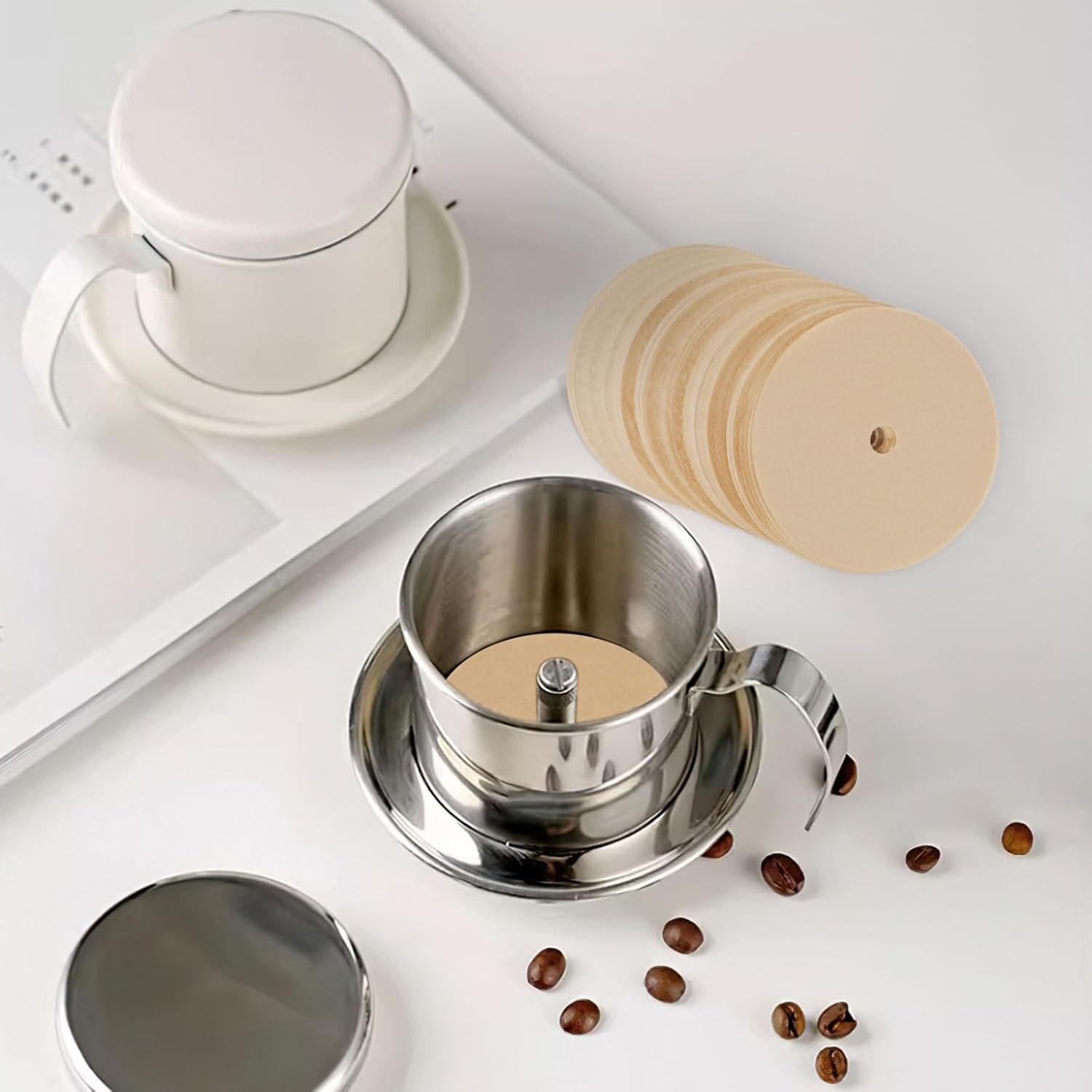 300 Unbleached Coffee Filters, - مراجعة Camp Percolator Coffee وسعره