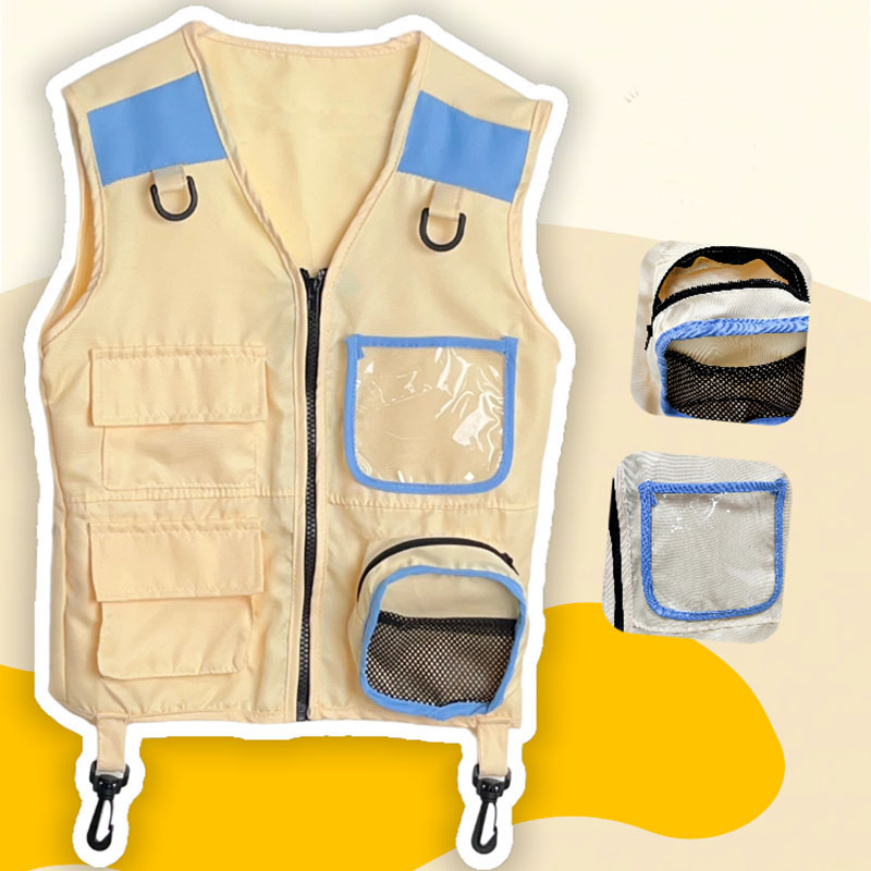 Children Explorer Vest Pretend - مراجعة Outdoor Camping Kids Activities وسعره