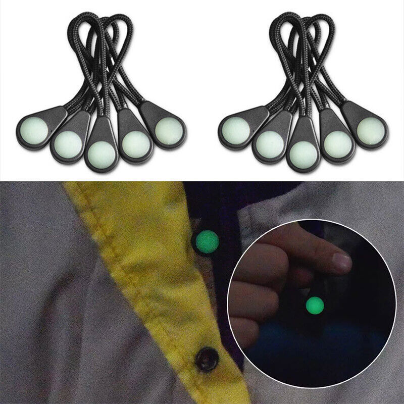 20/10pcs Luminous Zipper Pulle - مراجعة Outdoor Camping Show وسعره