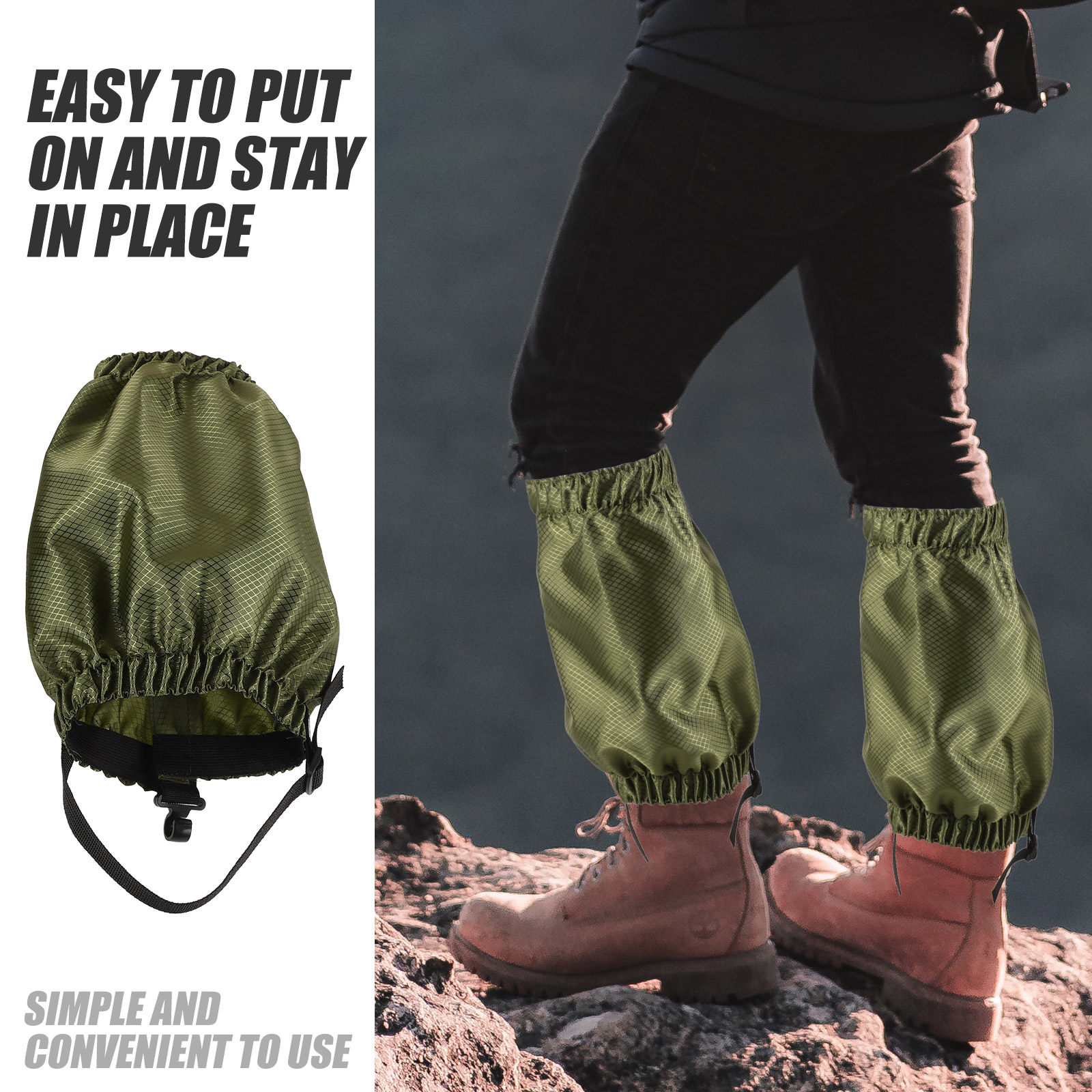 1Pair Anti-Sand Snow Gaiters 4 - مراجعة Trekking Gaiters وسعره