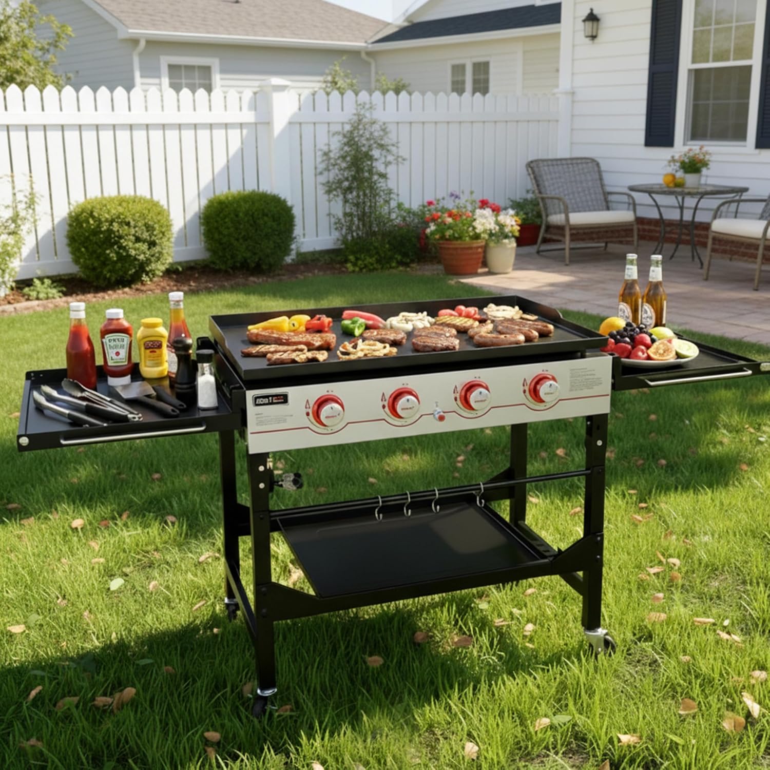 4-Burner 36in Propane Gas Grid - مراجعة Outdoor Camping Griddle وسعره