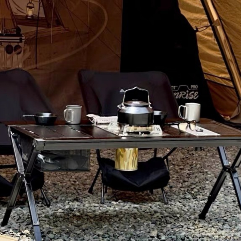 Tryhomy Igt 1  Unit Basket Dra - مراجعة Outdoor Camping Table With Storage وسعره