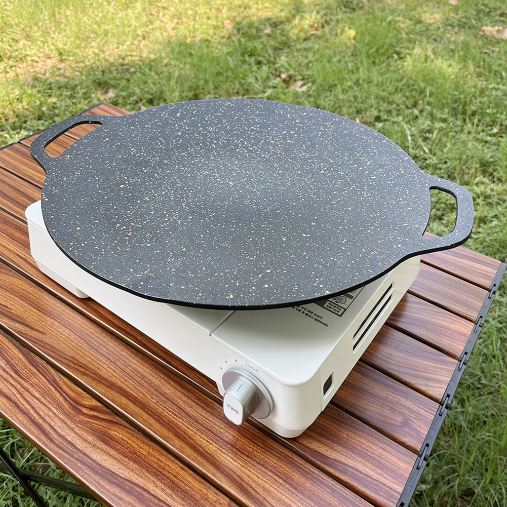 Round Baking Dishes Pans Non-s - مراجعة Outdoor Camping Griddle وسعره