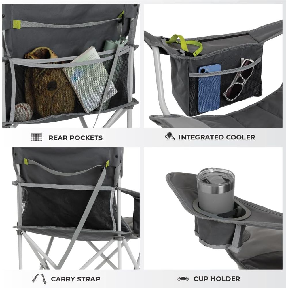 Portable Quad Chair with Coole - مراجعة Camping Quad وسعره