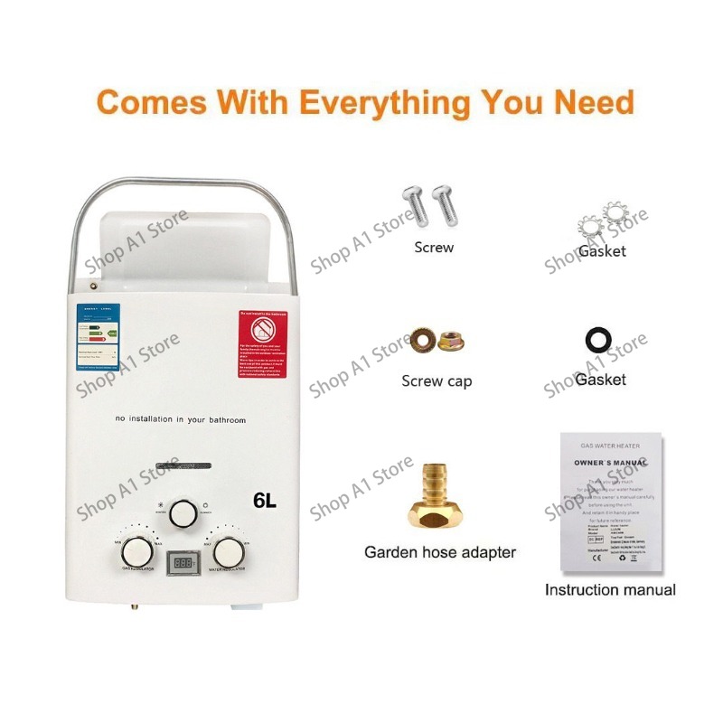Water Heater 6L Outdoor Campin - مراجعة Outdoor Camping Hot Water Shower وسعره