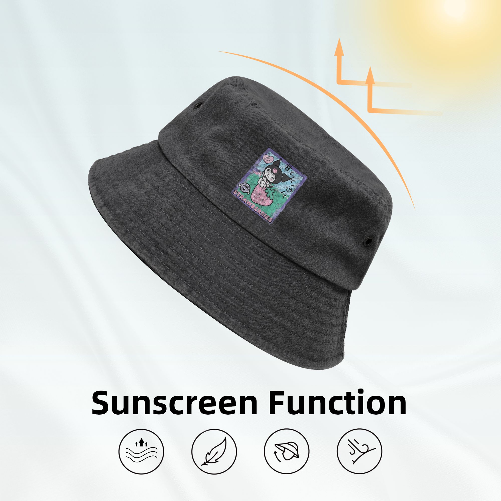 Woman Bucket Hat Kuromi Strawb - مراجعة Outdoor Camping Ideas For Adults وسعره