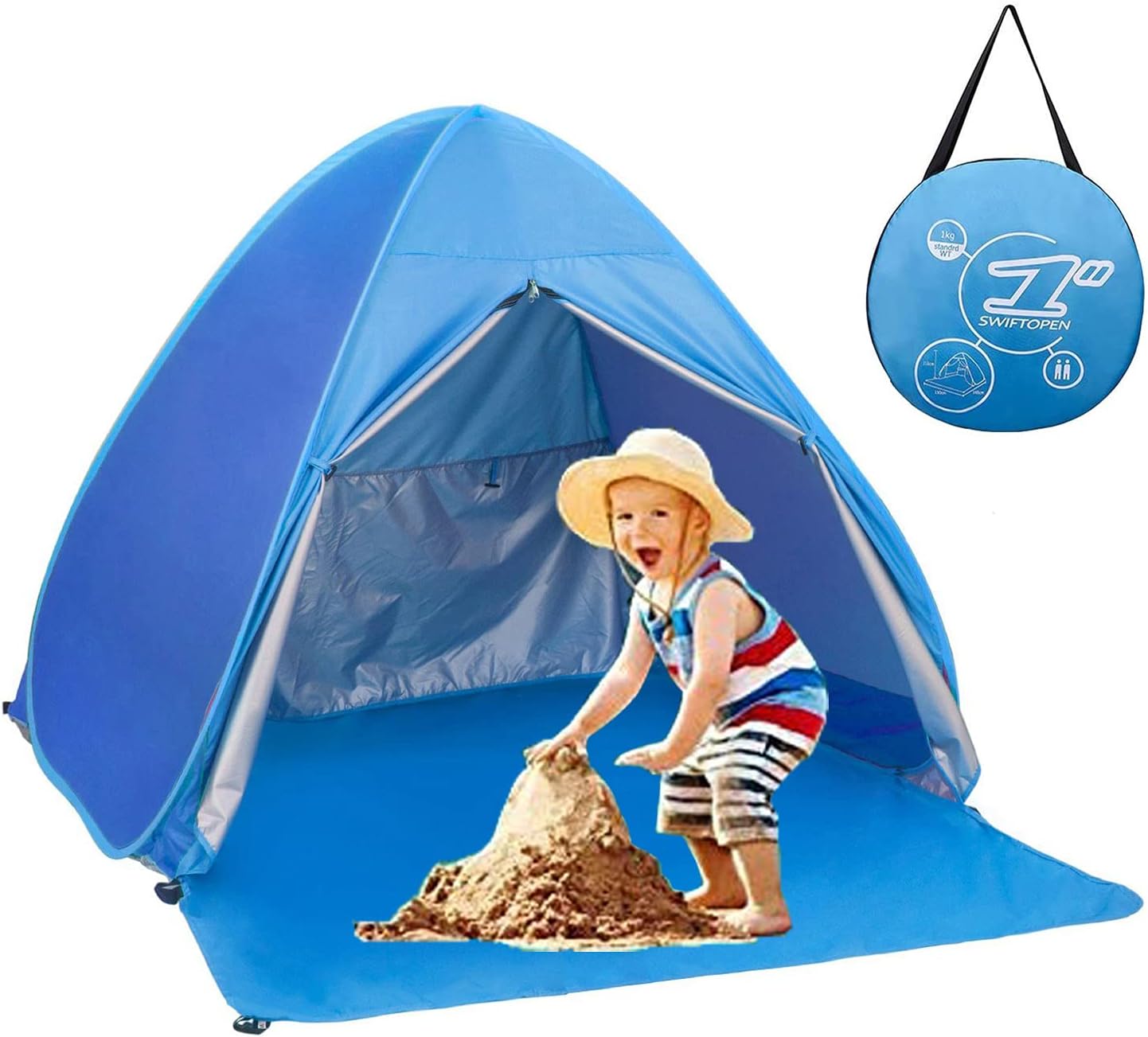 Pop Up Beach Tent Shade Sun Sh - مراجعة Outdoor Camping Kids Activities وسعره