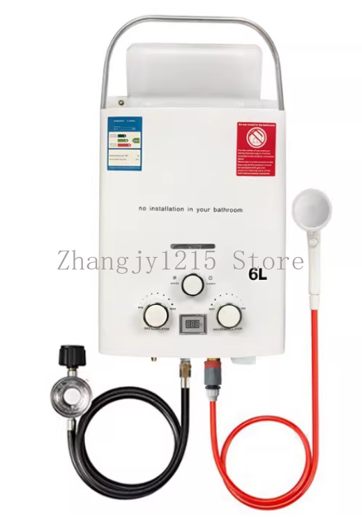 Propane LPG  Gas Tankless Wate - مراجعة Outdoor Camping Hot Water Shower وسعره