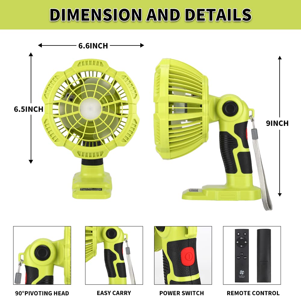 Cordless Portable Fans with 30 - مراجعة Outdoor Camping Jobs وسعره