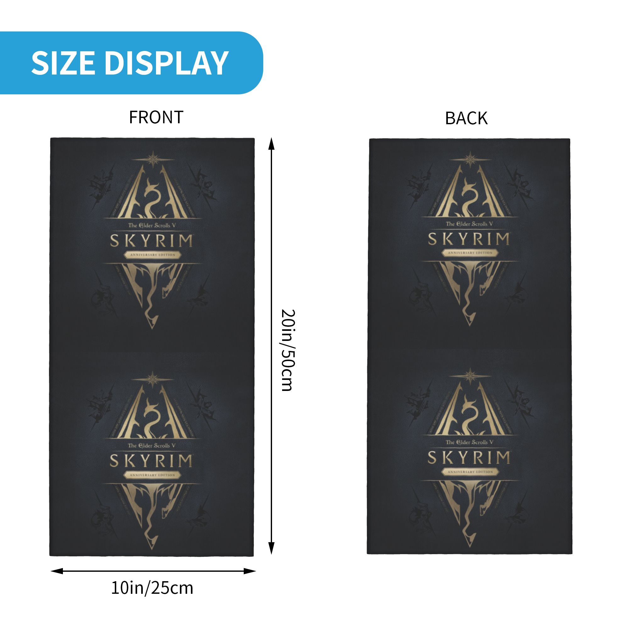 Custom Skyrim Logo Bandana Win - مراجعة Trekking Gaiters وسعره