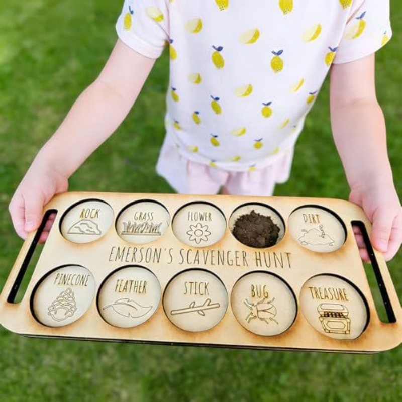 Portable Wooden Bug Scavenger  - مراجعة Outdoor Camping Kids Activities وسعره