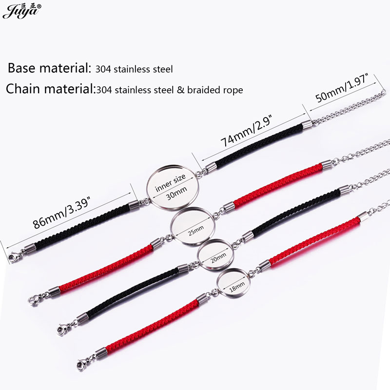4pcs/lot 18-30mm Stainless Ste - مراجعة Paracord Bracelet وسعره