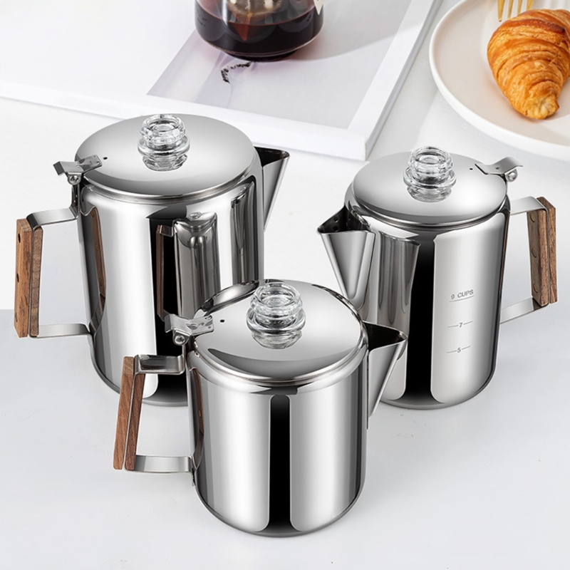 Sturdy Nonrust Steel Camping C - مراجعة Camp Percolator Coffee وسعره