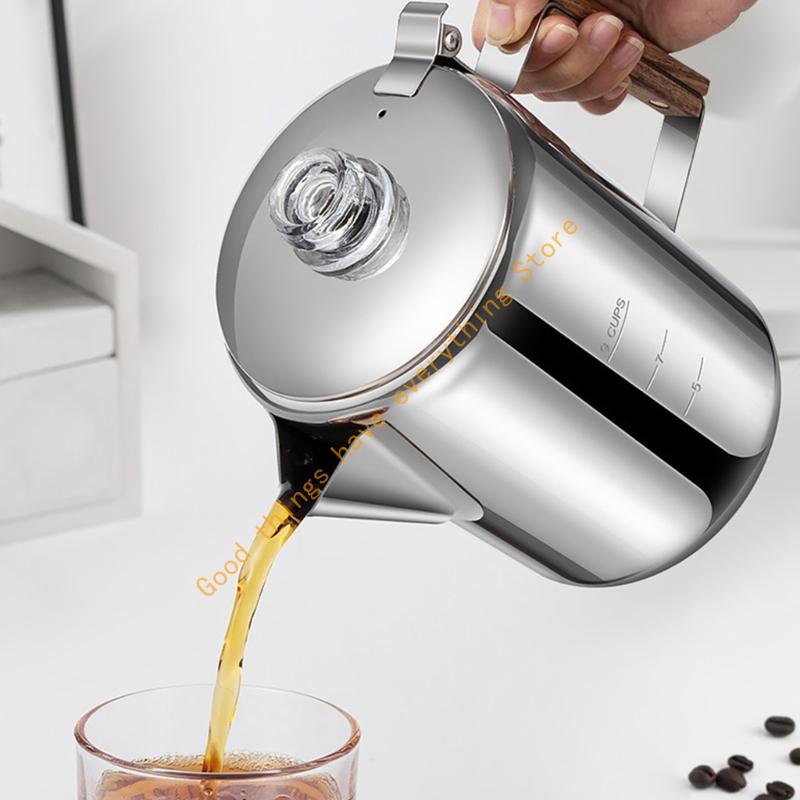Sturdy Nonrust Steel Camping C - مراجعة Camp Percolator Coffee وسعره