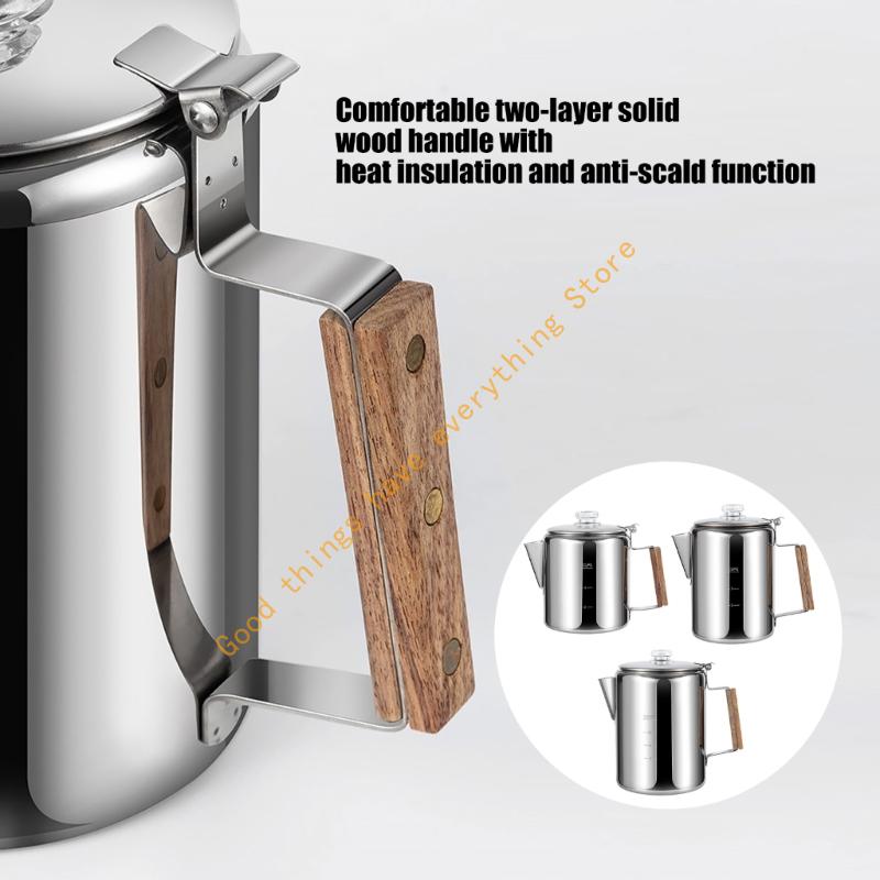 Sturdy Nonrust Steel Camping C - مراجعة Camp Percolator Coffee وسعره