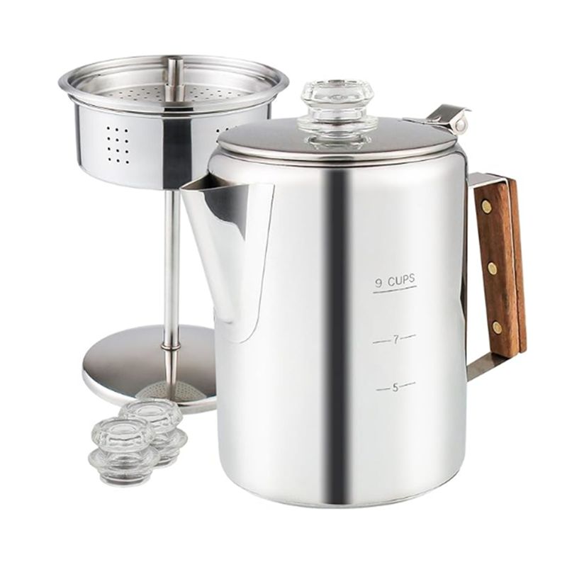 HOT Coffee Percolators Stoveto - مراجعة Camp Percolator Coffee وسعره