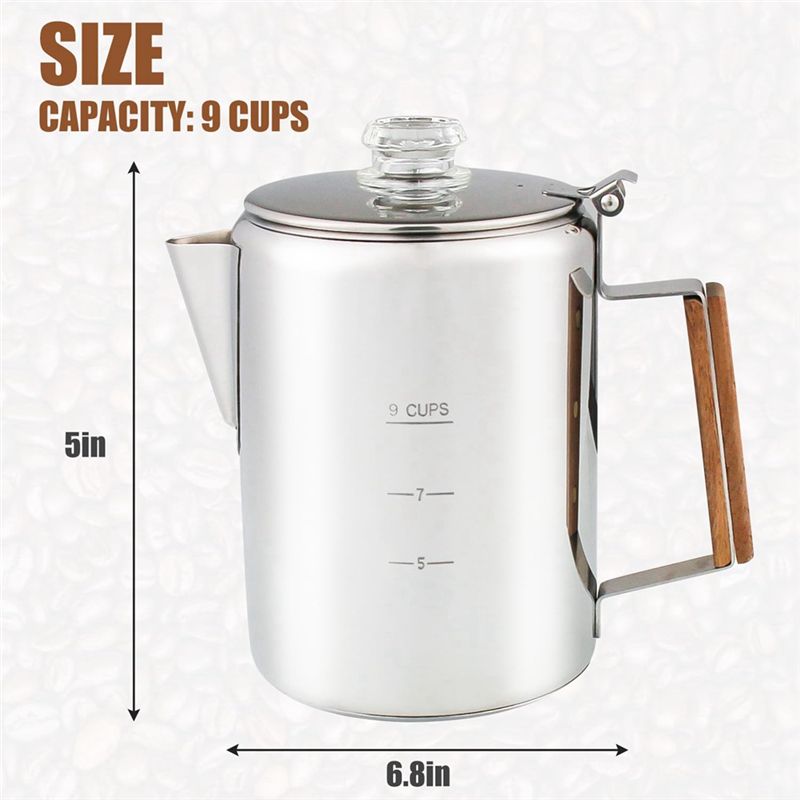 HOT Coffee Percolators Stoveto - مراجعة Camp Percolator Coffee وسعره