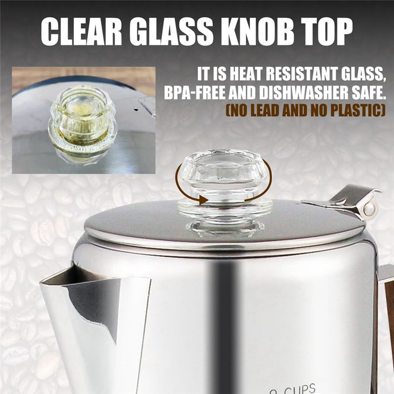 HOT Coffee Percolators Stoveto - مراجعة Camp Percolator Coffee وسعره