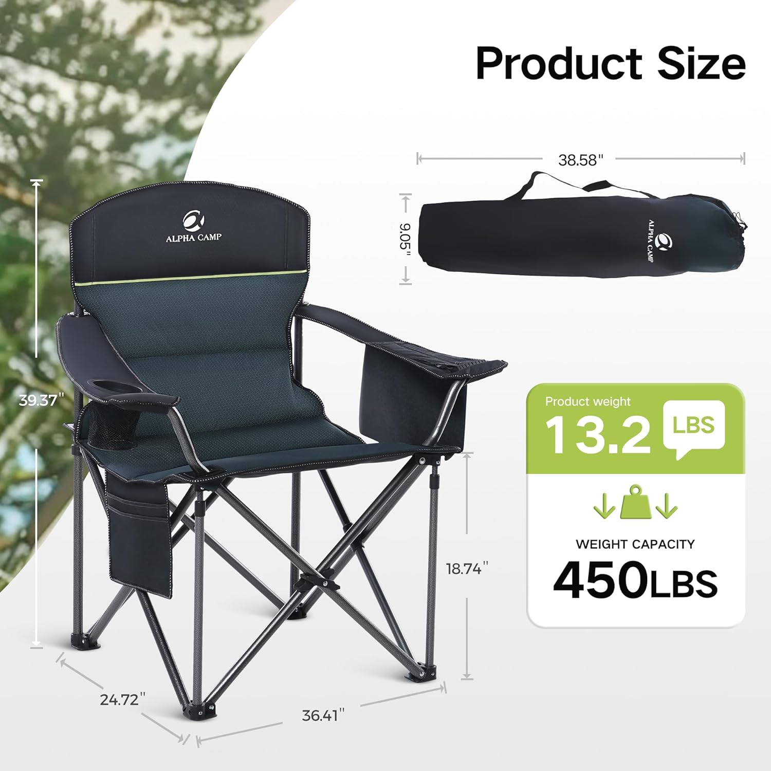 Oversized Folding Camping Chai - مراجعة Camping Quad وسعره
