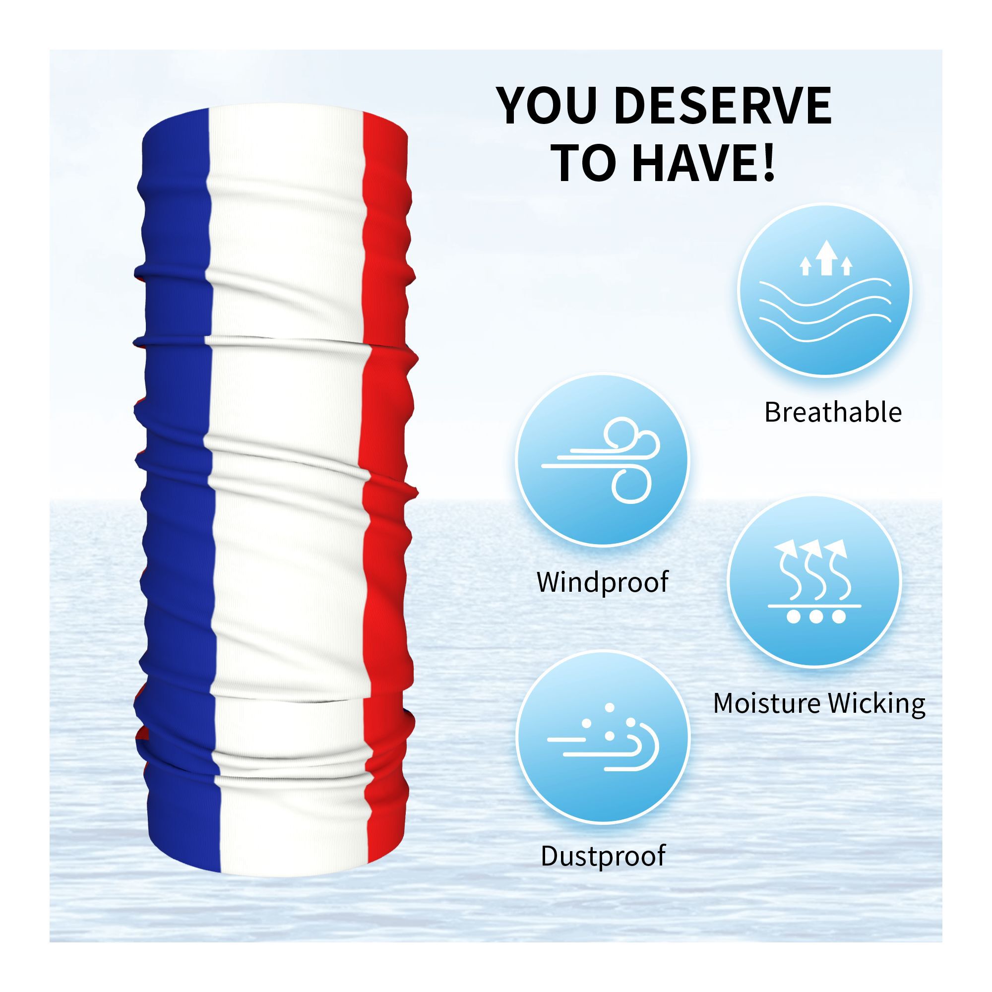 Custom French Flag France Band - مراجعة Trekking Gaiters وسعره