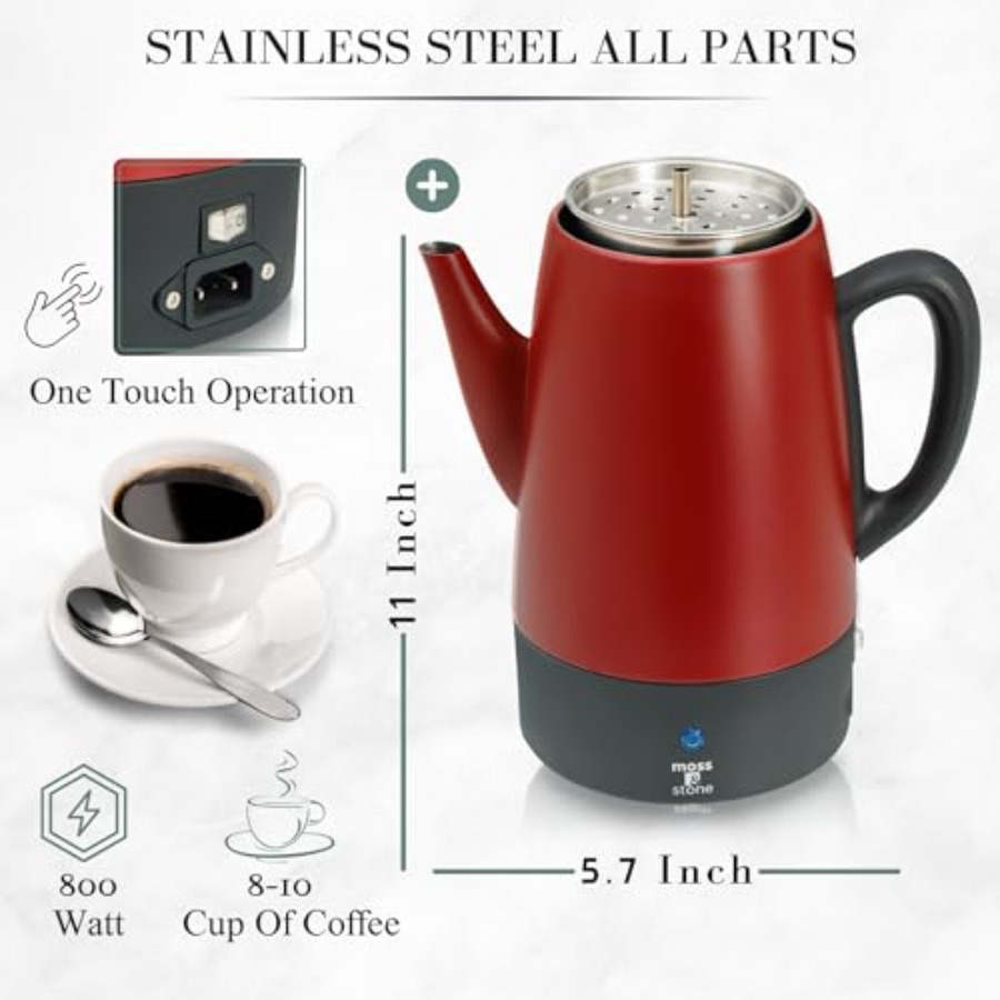 Electric Coffee Percolator for - مراجعة Camp Percolator Coffee وسعره