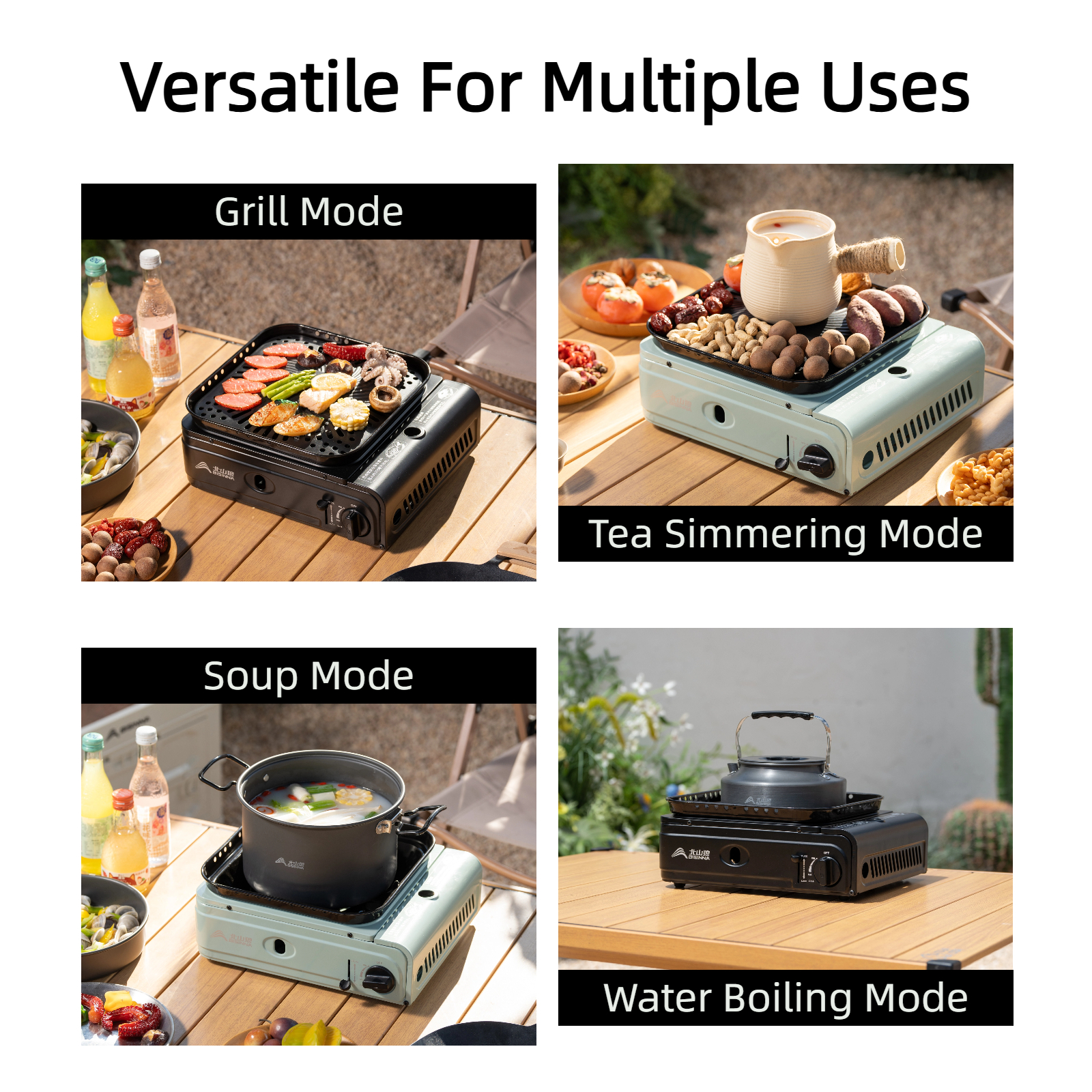 BISINNA Camping Gas Stove Port - مراجعة Outdoor Camping Griddle وسعره