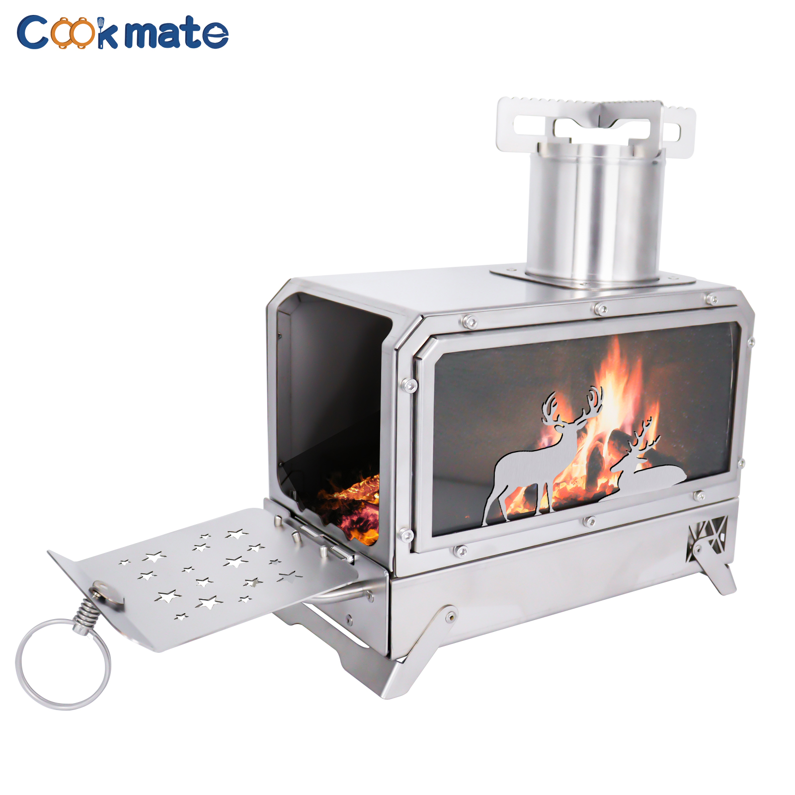 Stainless steel folding firewo - مراجعة Cooking Outdoor Camping وسعره