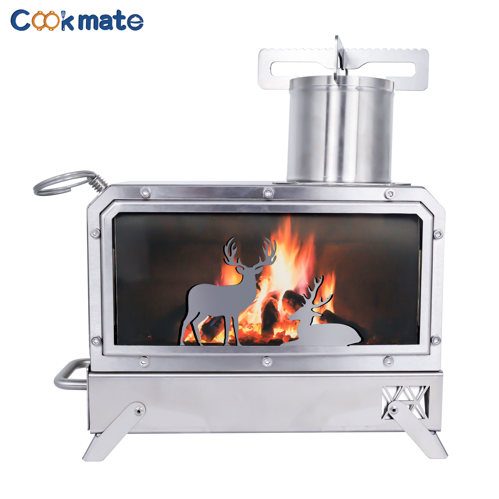 Stainless steel folding firewo - مراجعة Cooking Outdoor Camping وسعره