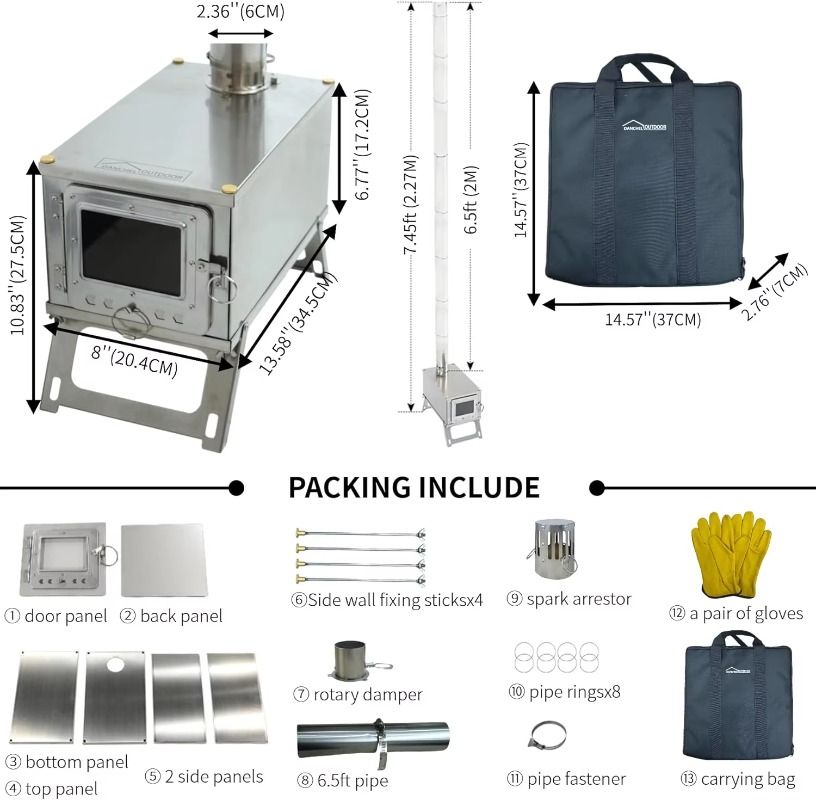 【Popular】DANCHEL S1 Foldable T - مراجعة Cooking Outdoor Camping وسعره