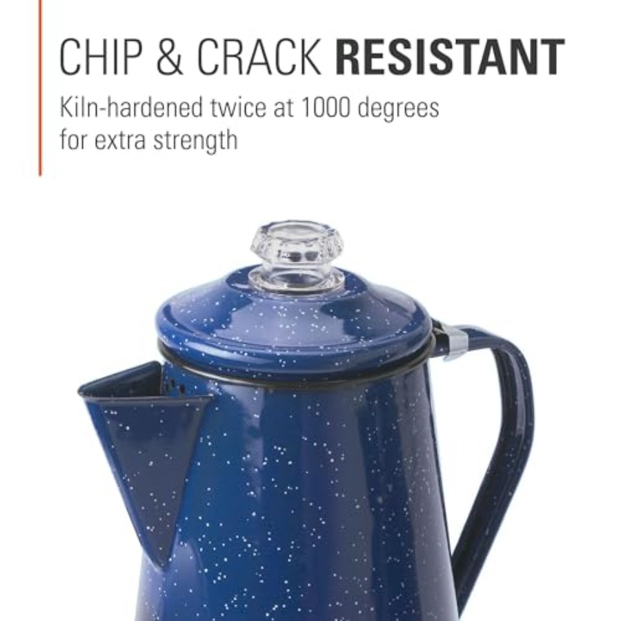 Percolator Coffee Pot Enamelwa - مراجعة Camp Percolator Coffee وسعره