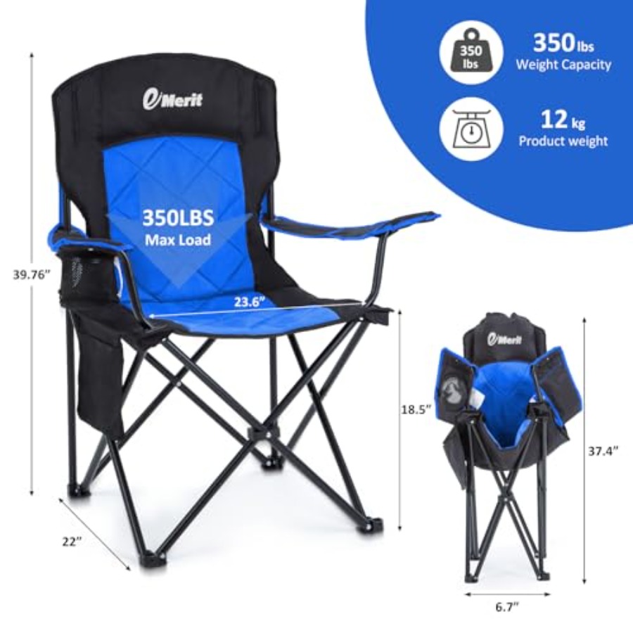Outdoor camping chair: oversiz - مراجعة Camping Quad وسعره