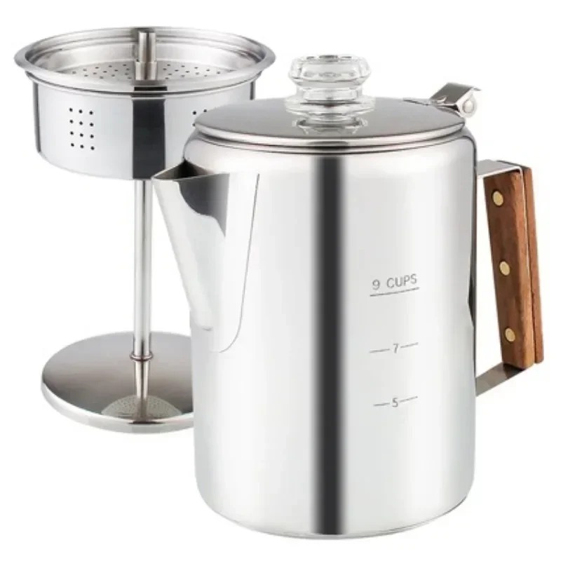 Stainless Steel Camping Coffee - مراجعة Camp Percolator Coffee وسعره