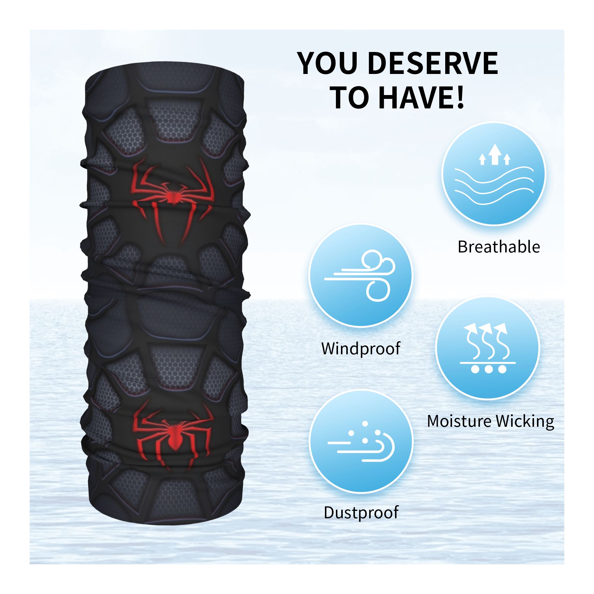 Spider  Winter Headband Neck W - مراجعة Trekking Gaiters وسعره