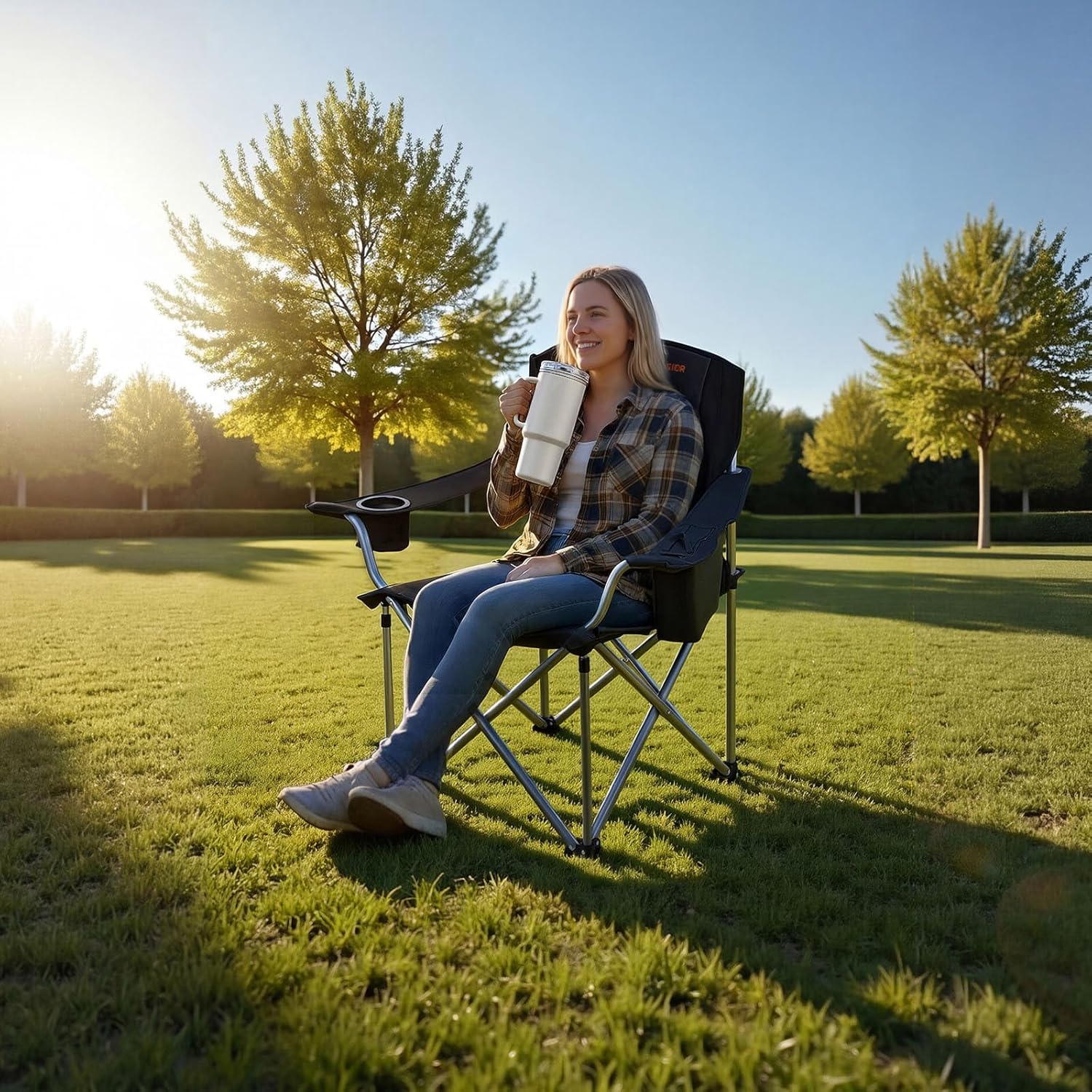 Oversized Camping Folding Chai - مراجعة Camping Quad وسعره