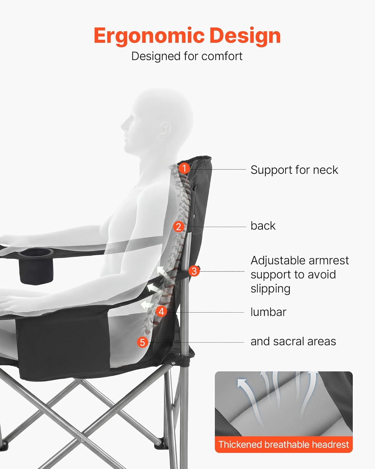 Oversized Camping Folding Chai - مراجعة Camping Quad وسعره