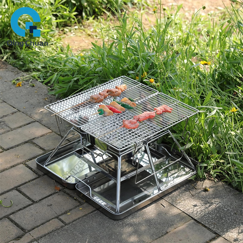 Camping Grill Charcoal Stove F - مراجعة Cooking Outdoor Camping وسعره