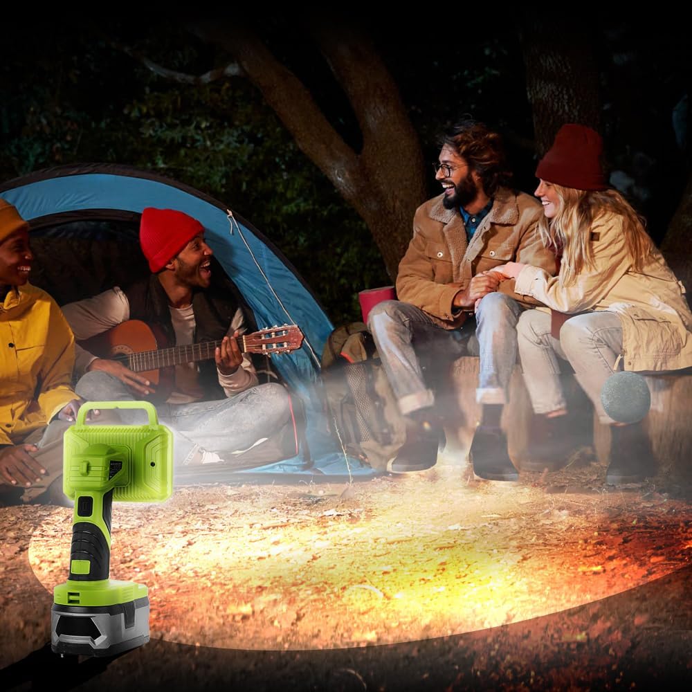 18W 2000LM Cordless LED Flashl - مراجعة Outdoor Camping Jobs وسعره