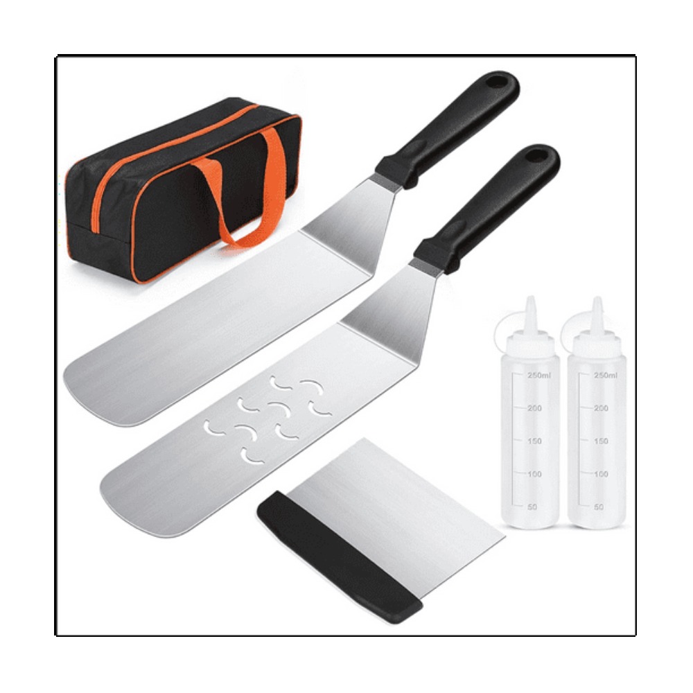 6pcs BBQ Tools Set Griddle Acc - مراجعة Outdoor Camping Griddle وسعره