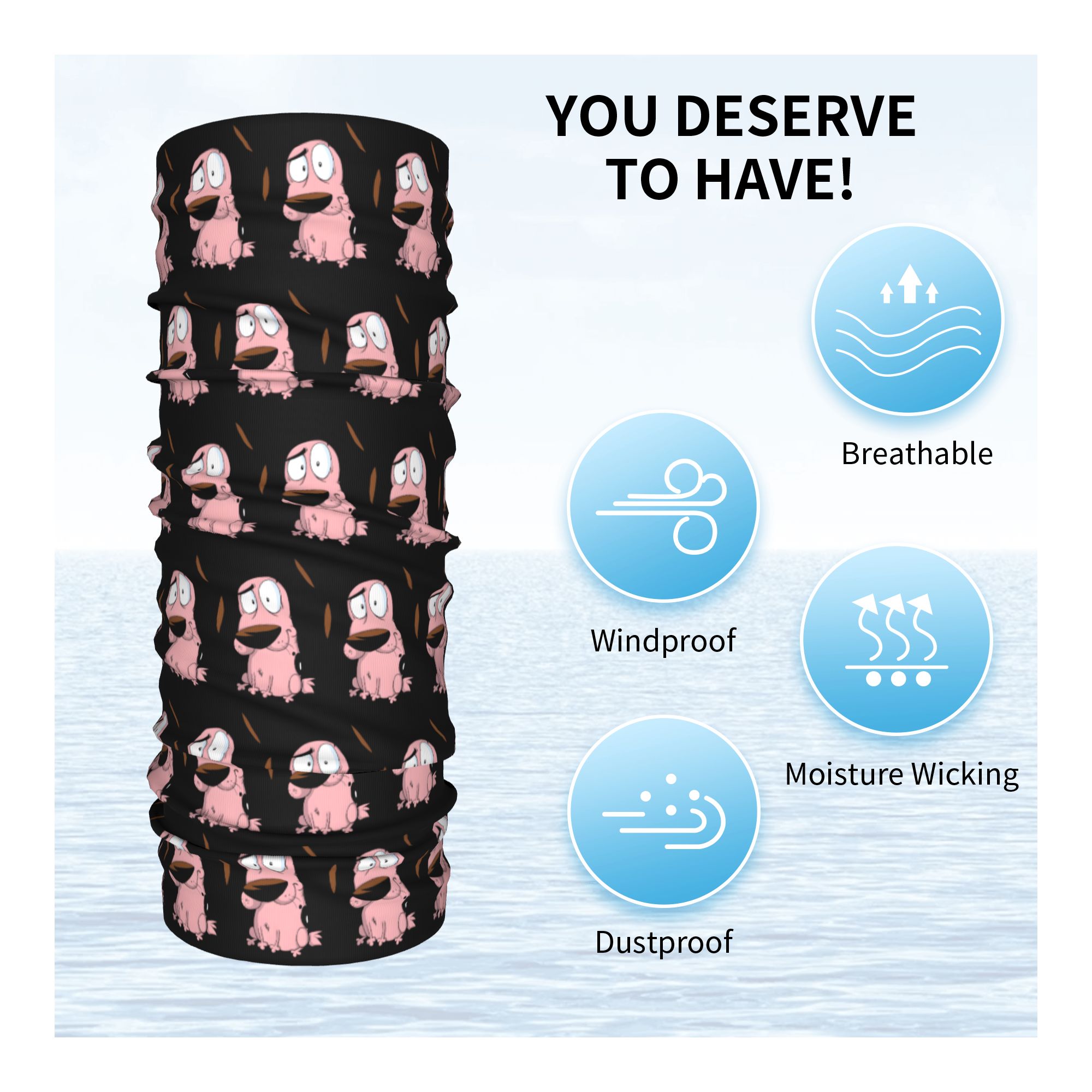 Custom Cartoon Courage Dog Win - مراجعة Trekking Gaiters وسعره