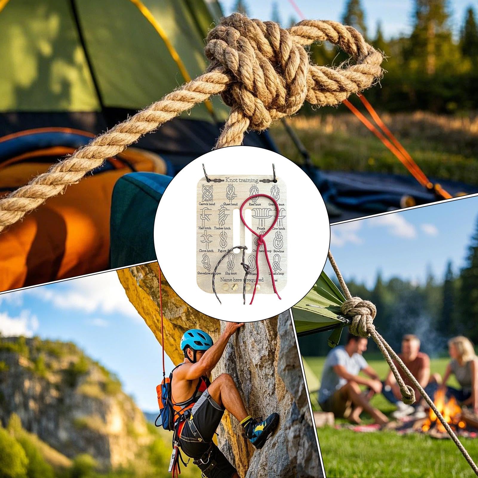 Creative Knot Tying Practice B - مراجعة Outdoor Camping Ideas For Adults وسعره