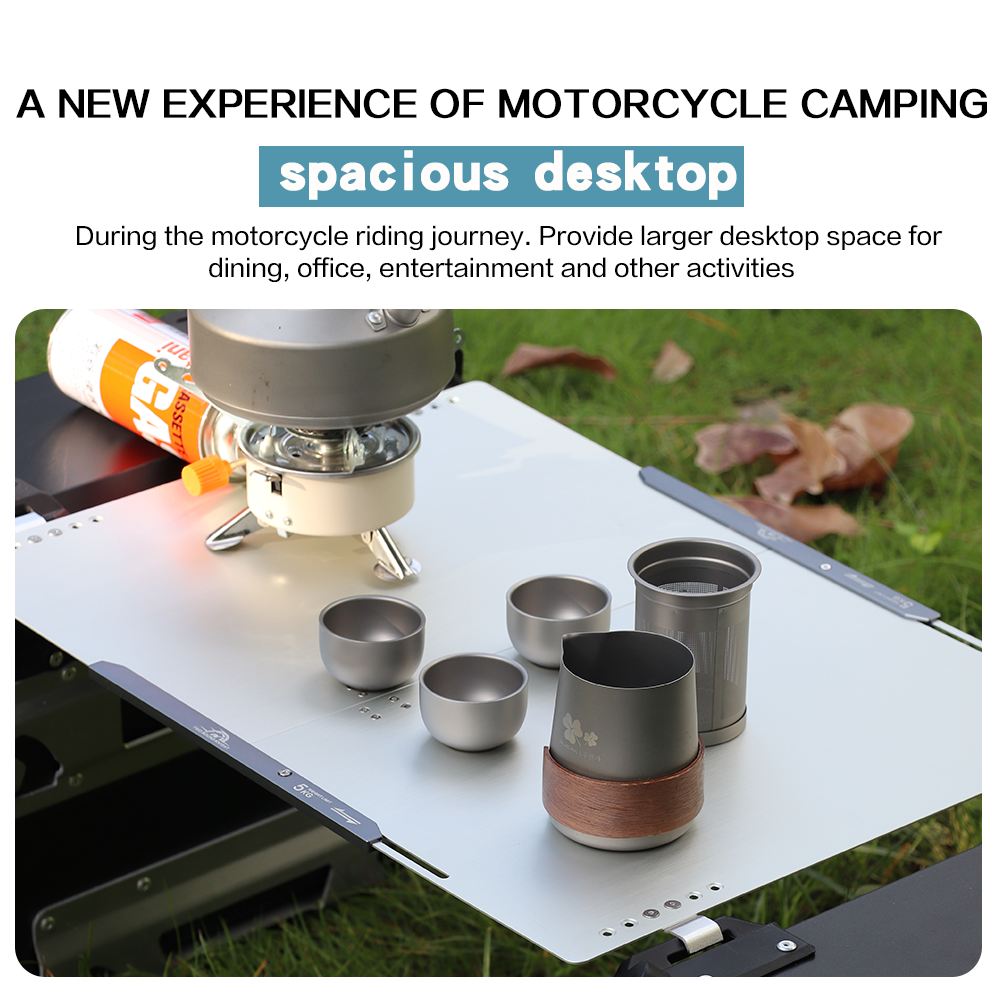 Motorcycle aluminum alloy fold - مراجعة Outdoor Camping Table With Storage وسعره